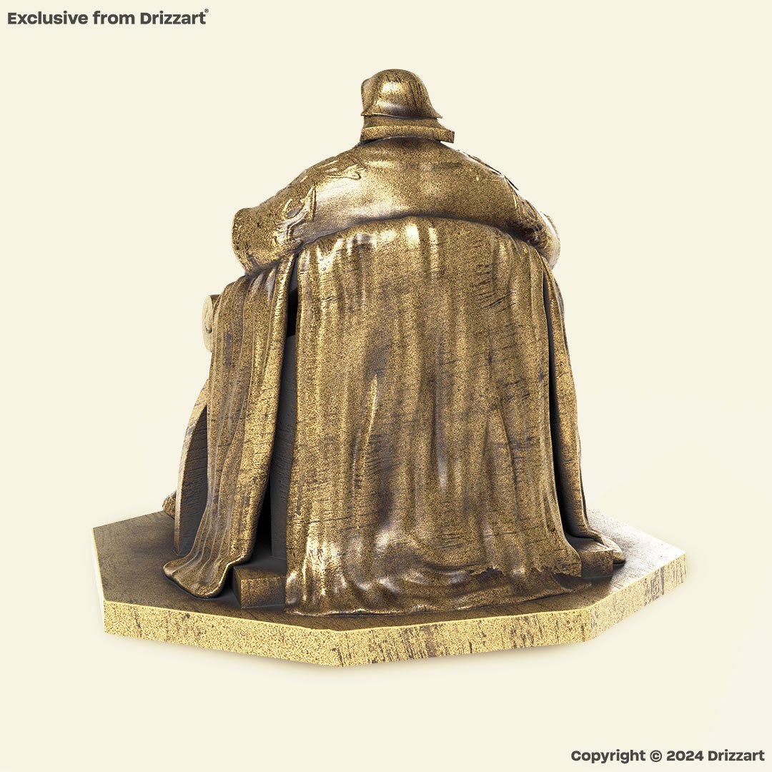 Genghis Khan Statue – Legendary Mongol Emperor, Icon of Power and Conquest Antique gold statue ! - Image 3
